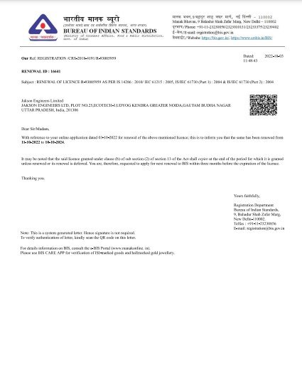 MONOPERC BIFACIAL BIS RENEWAL CERTIFICATE 2022 2024