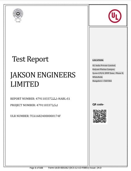 MONOPERC BIFACIAL IEC 61853 1 JH 545BT CERTIFICATE