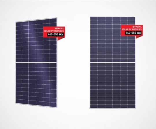 P type Bi facial Half Cut Solar modules prices in india