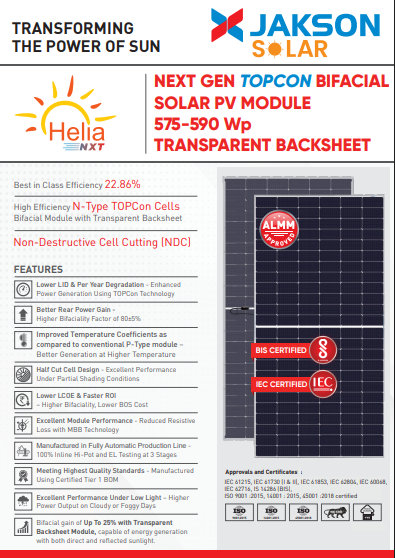 (575 590)Wp HeliaNXT TOPCon Bifacial with Transparent Backsheet (update)