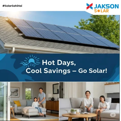 Beat the Heat & Save Money Switch to Jakson Solar Panels 2